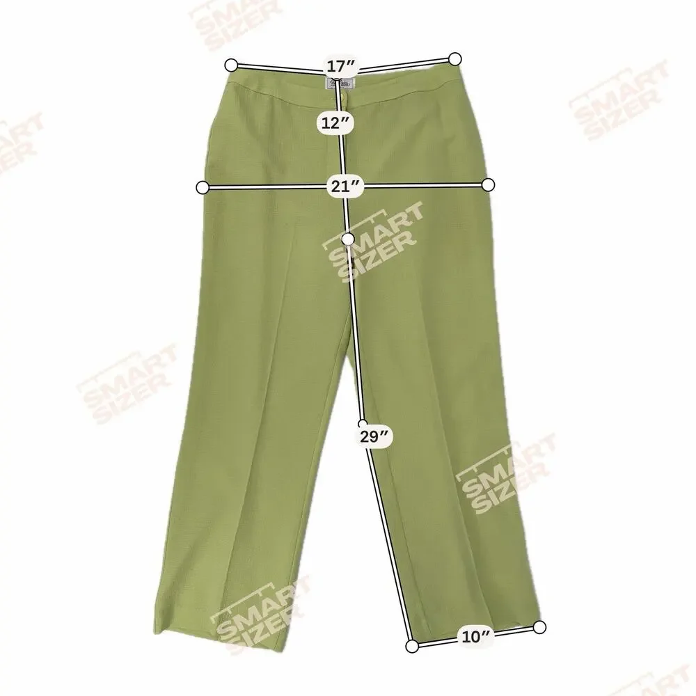Vintage Bob Mackie Studio Lime Green PantSuit Retro Y2K Career Suit Size 14 (10)